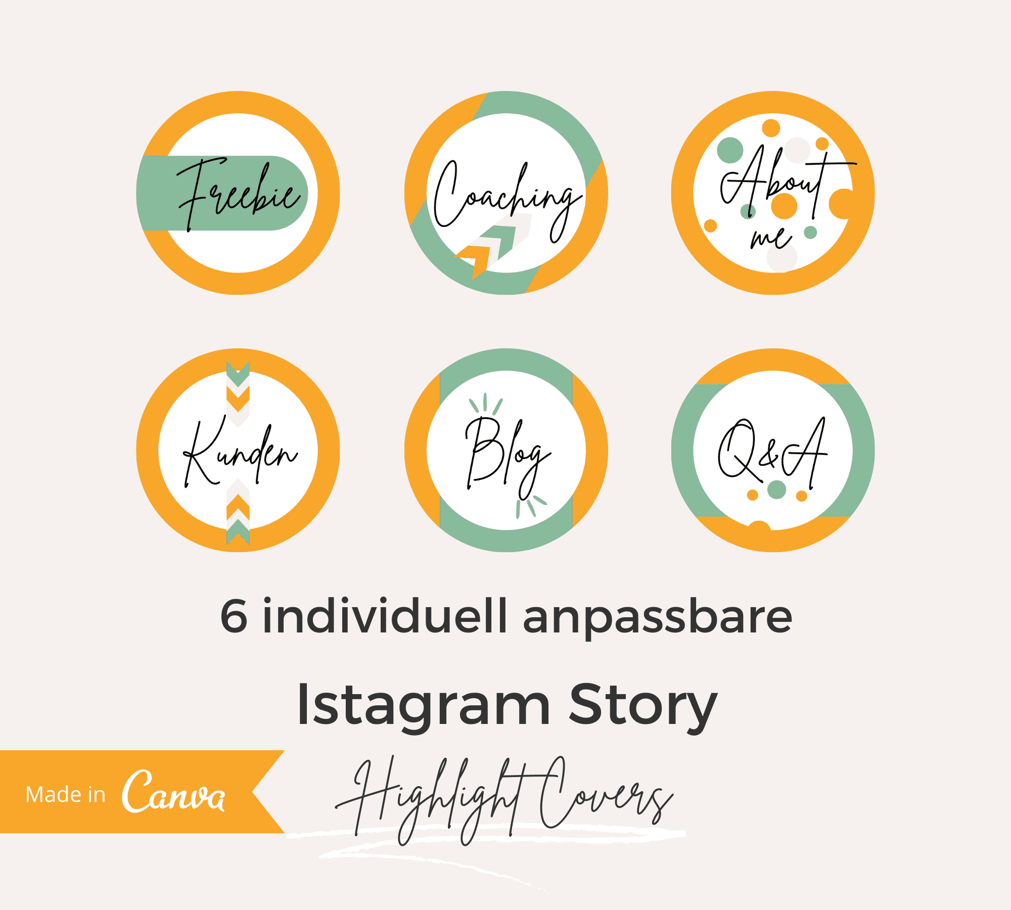 Instagram Story Highlight Cover - So geht Canva - Elisabeth Frisch